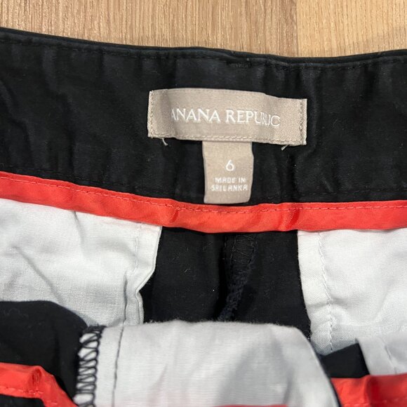 Banana Republic Solid Black Shorts Size 6 - Picture 3 of 4
